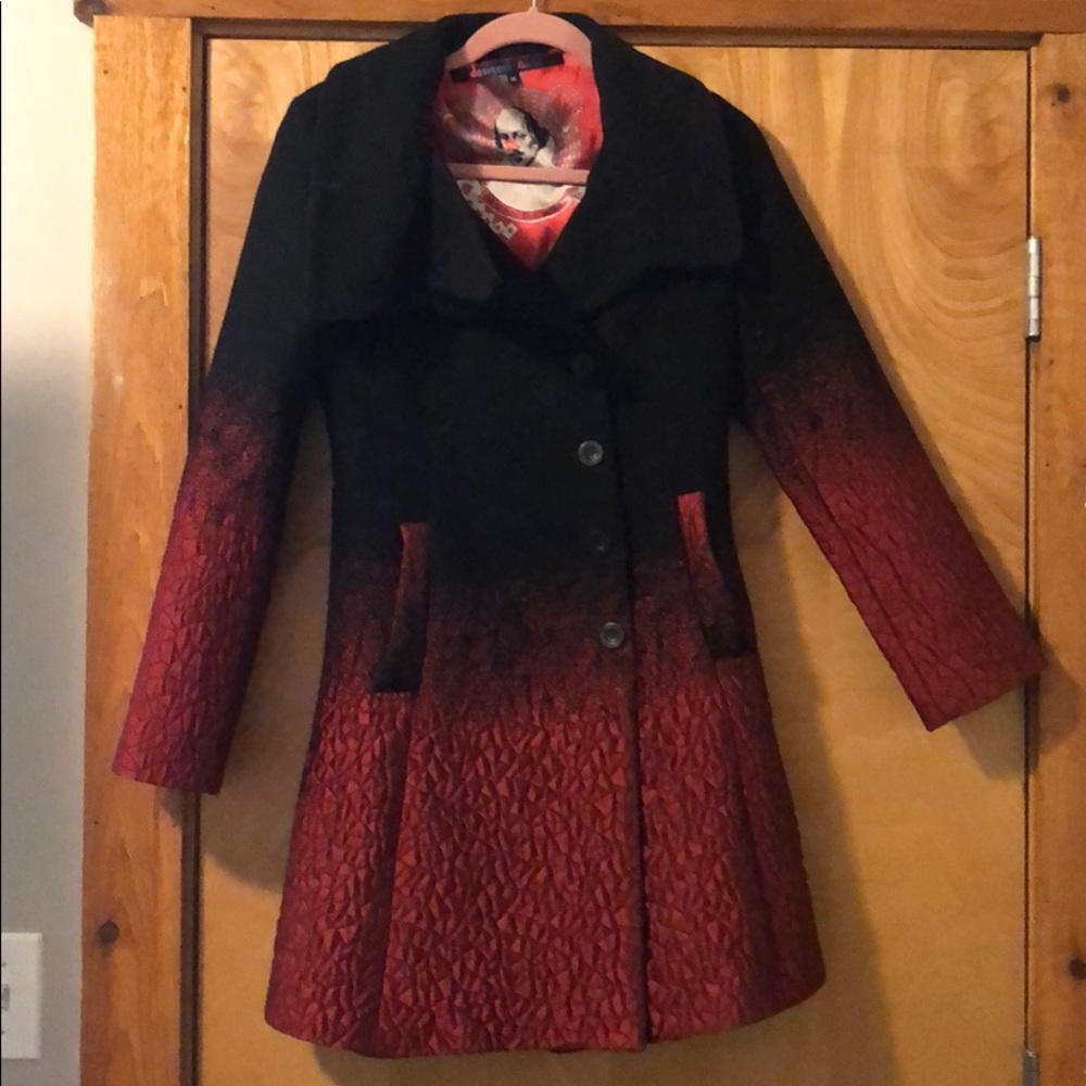 Red and black botique coat (Small)